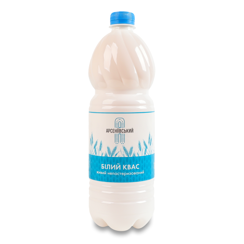 Напій бродіння Квас білий живий 1л пет Арсеніївський