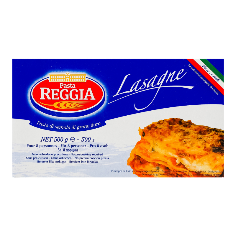 Изделия макаронные Лазанья Pasta Reggia к/у 500г Pasta Reggia
