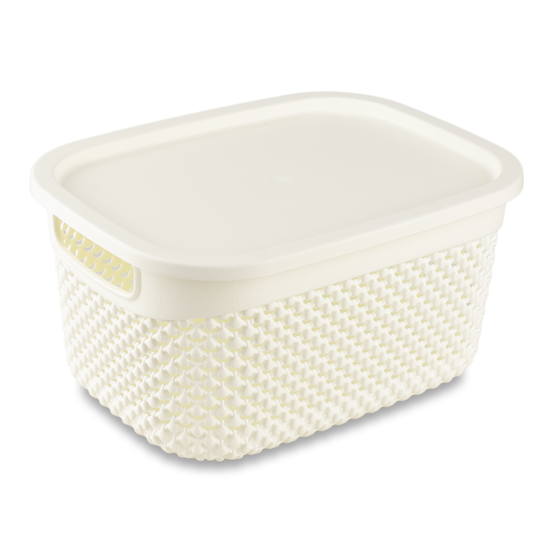 Кошик д/зберігання 3,3л пластик прямокутний з кришкою BMG House