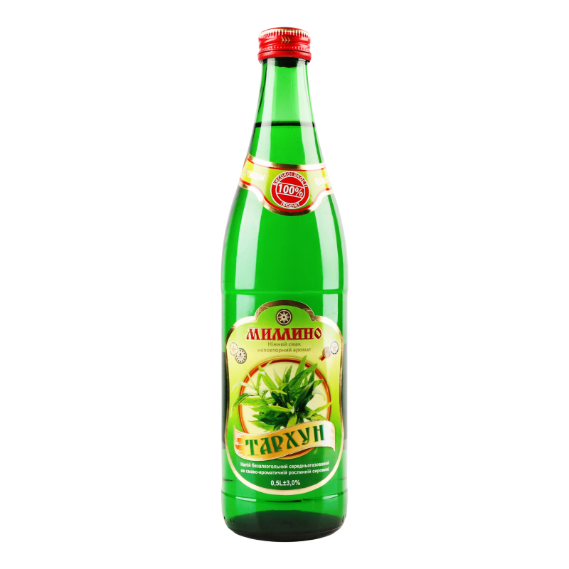 Напиток безалкогольный среднегазированный Тархун Миллино с/бут 0.5л ...