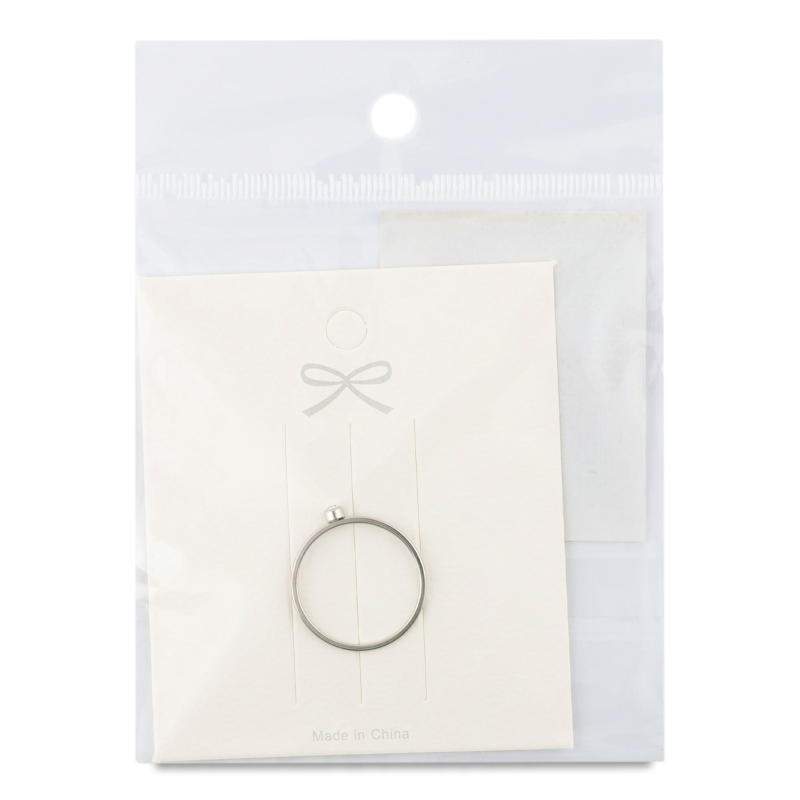 Каблучка сірий метал FHF25618M32