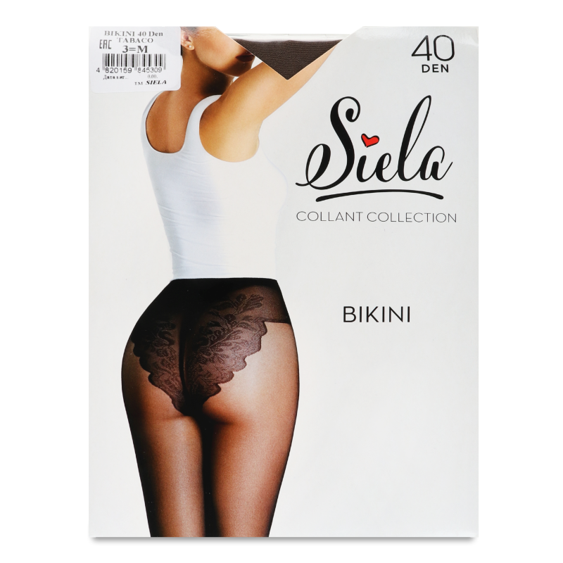 Колготи жіночі Бікіні табако 40ден р.3 Сіела
