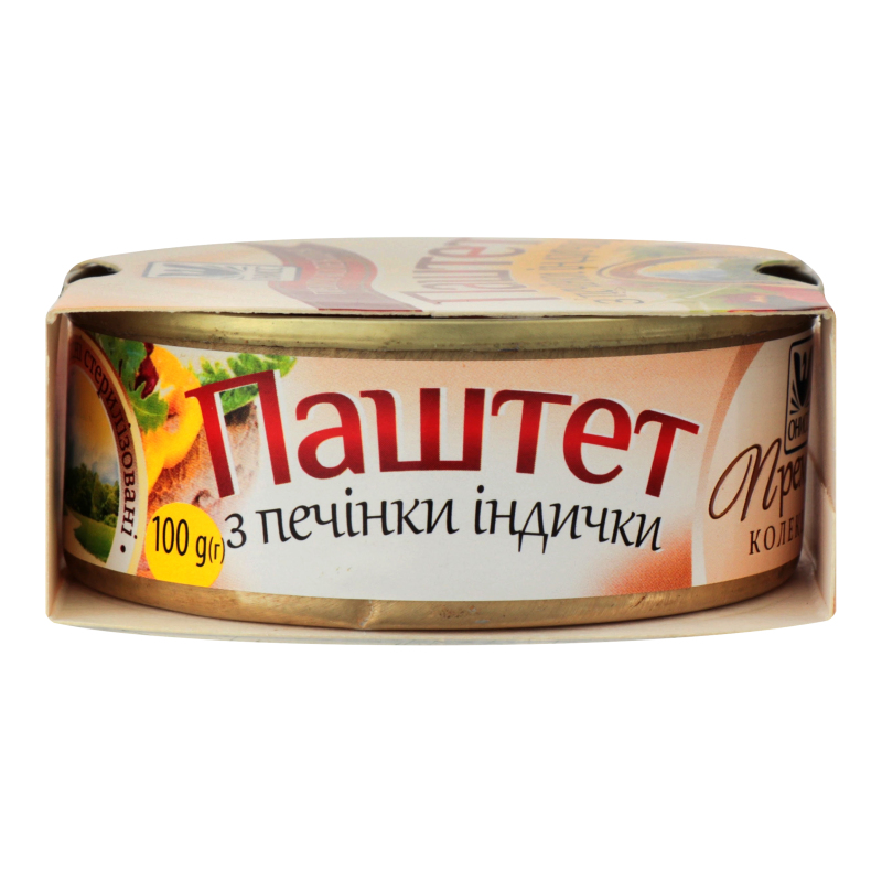 Паштет из печенки индейки Онисс ж/б 100г Онисс(4820007993138): купить в ...