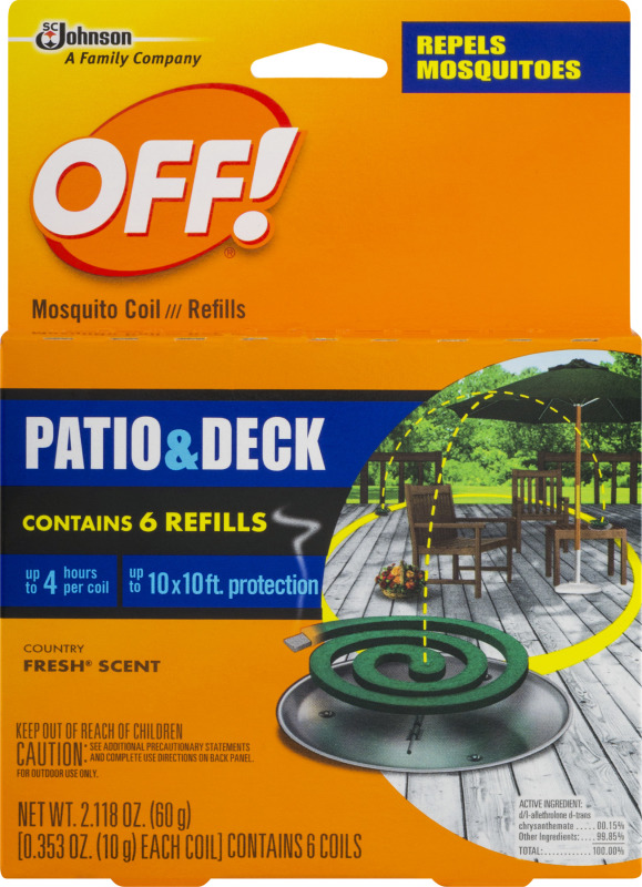 OFF! Mosquito Coil / Refills Patio & Deck 6 CT OFF!(46500752032