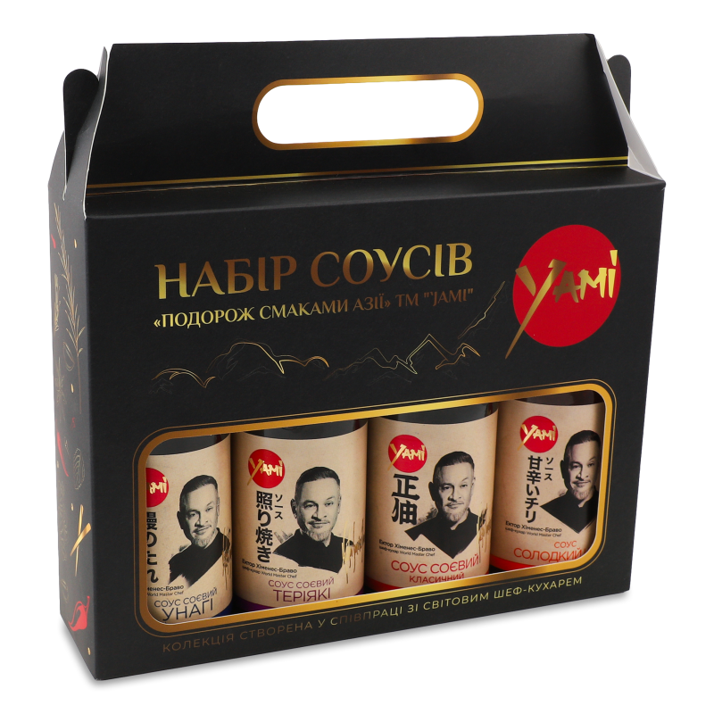 Набір соусів Подорож смаками Азії 4*215мл пет Jami