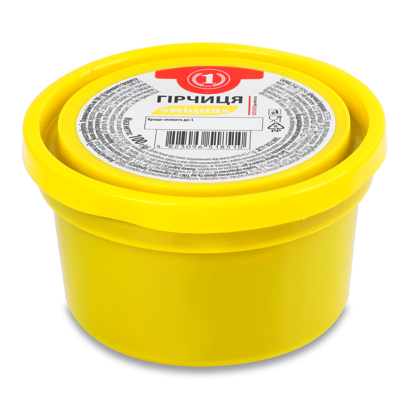 Гірчиця Міцна 100г стакан ТМ “1”