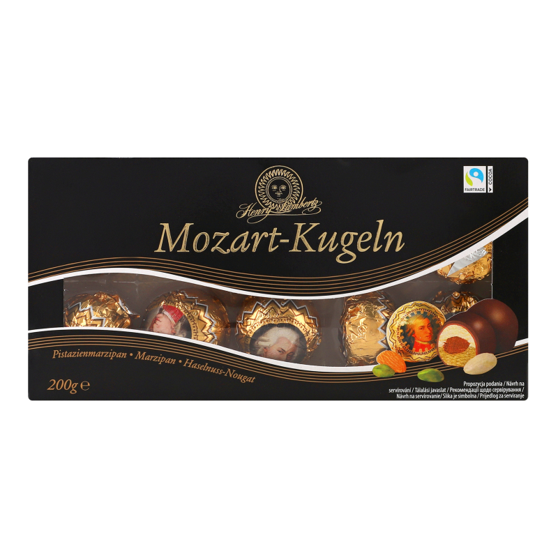 Конфеты шоколадные с фисташково-марципановой начинкой Mozart