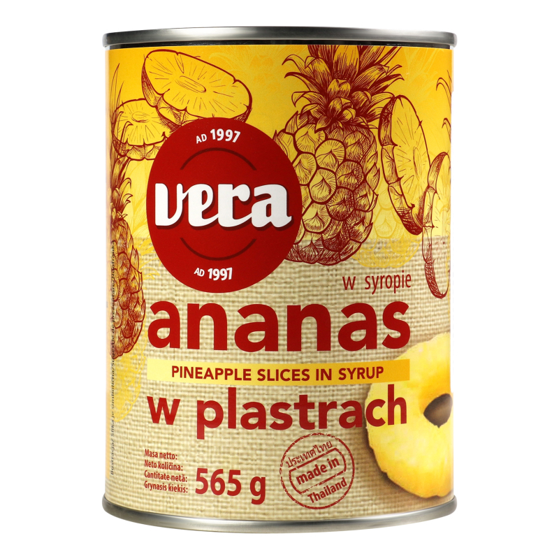 Ананас кільця в сиропі Vera з/б