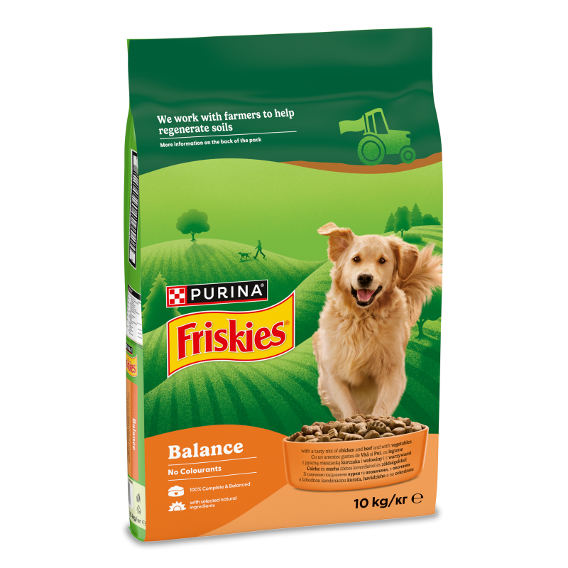 Корм д/собак Balance з куркою яловичиною та овочами сухий 10кг Friskies