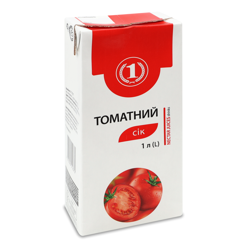 Сік Томатний 1л т/п ТМ “1”