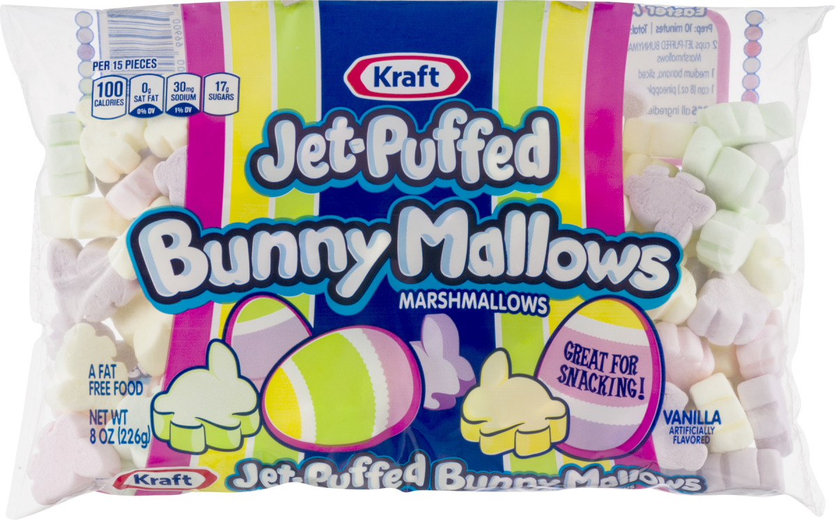 Kraft jet-puffed bunny mallows marshmallows vanilla (600699001595)
