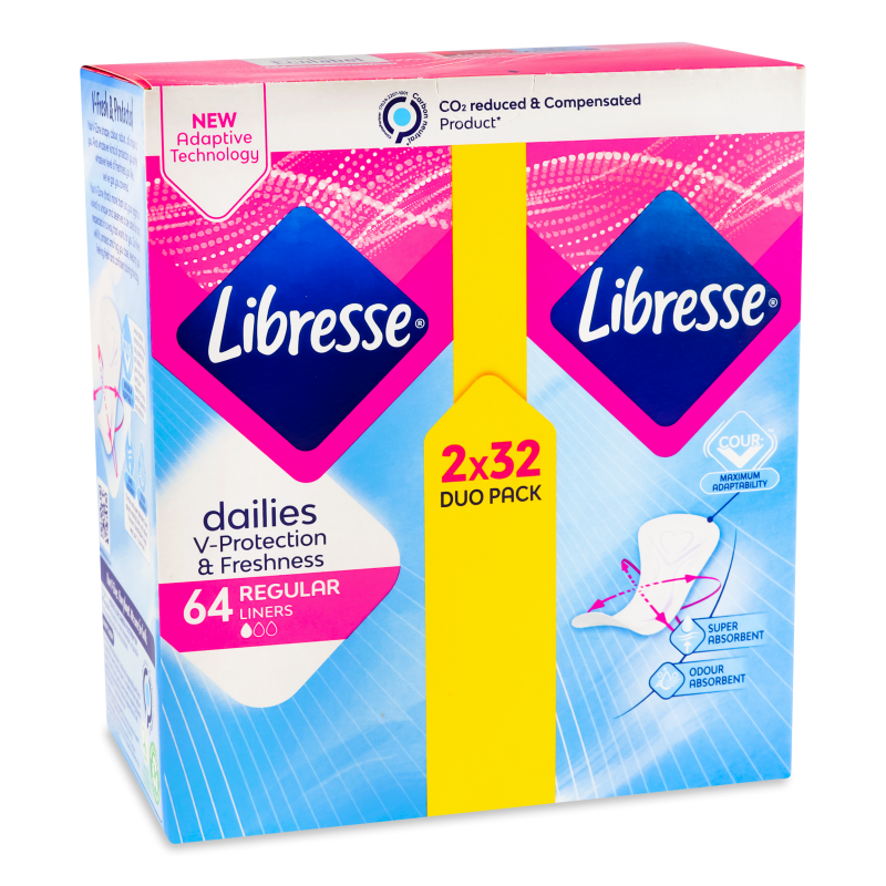 Прокладки щоденні Дейлі Фреш Регулар 64шт Лібрес