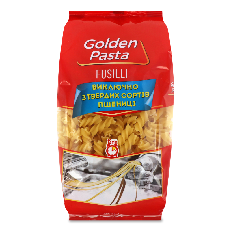 Вироби макаронні Спіралі 400г Golden Pasta