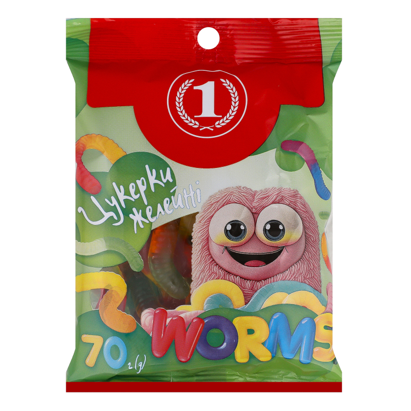 Цукерки желейні Worms ТМ "1" м/у