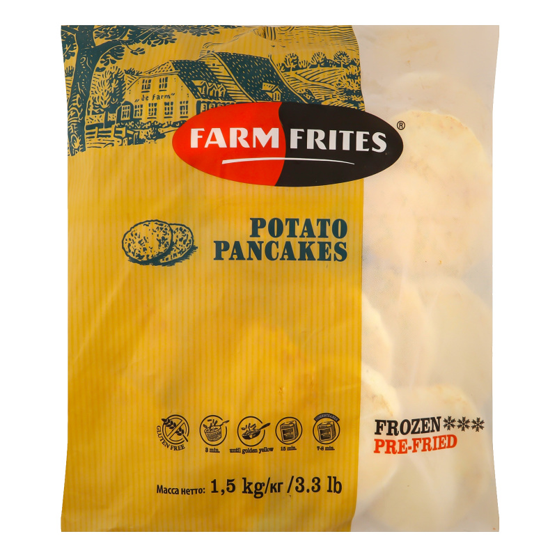 Деруни картопляні заморожені обсмажені Farm Frites м/у