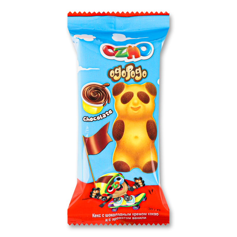 Тістечко Огопого з шоколадним кремом 30г Озмо