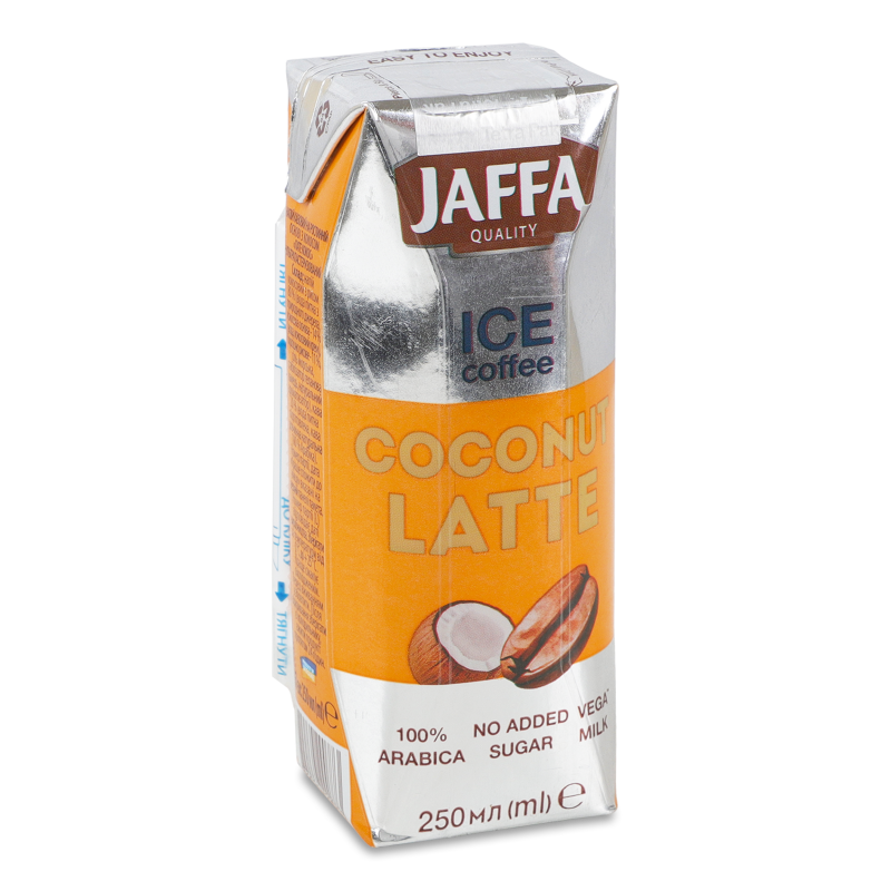 Напій кавовий Ice Coffee Coconut Latte з кокосом ультрапастеризований 250мл т/п Jaffa