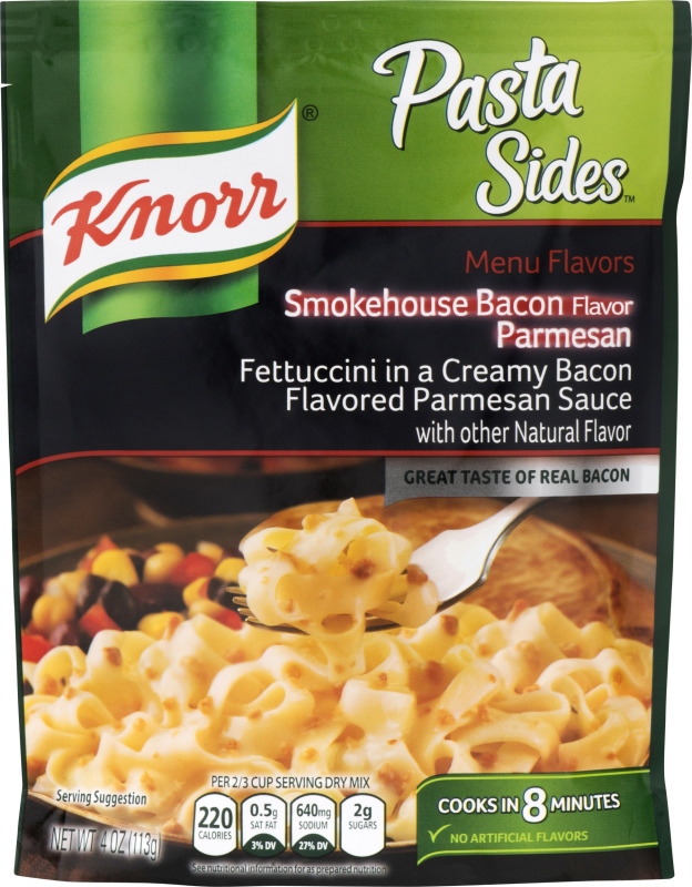 Knorr Pasta Sides Menu Flavors Fettuccini Smokehouse Bacon Parmesan