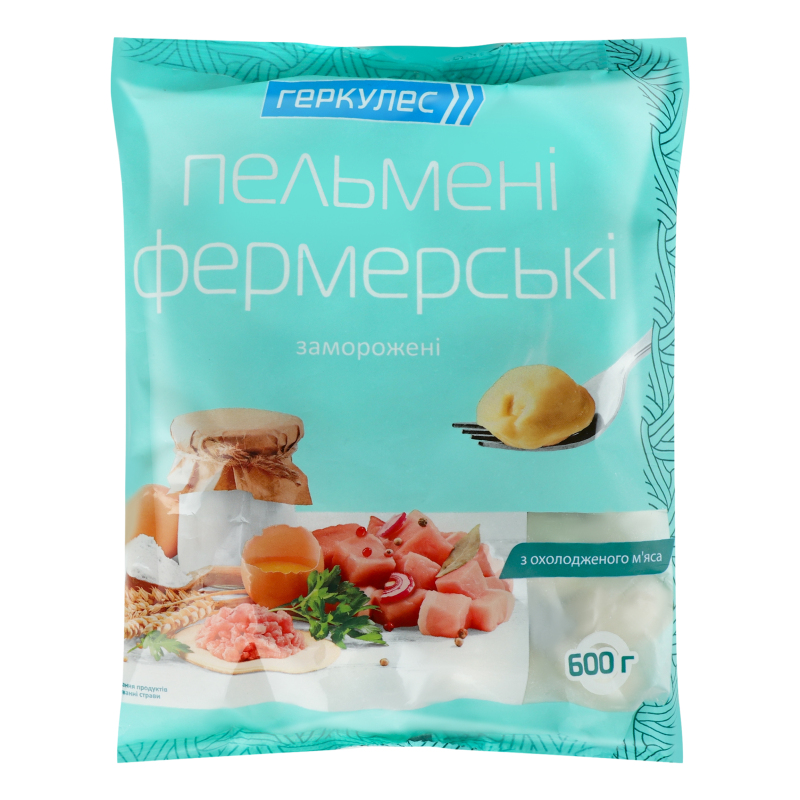 Пельмені м'ясні Фермерські Геркулес м/у