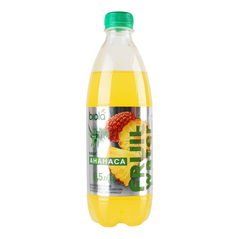 Напій безалкогольний сильногазований соковмісний Ананас Fruit Water Biola п/пл
