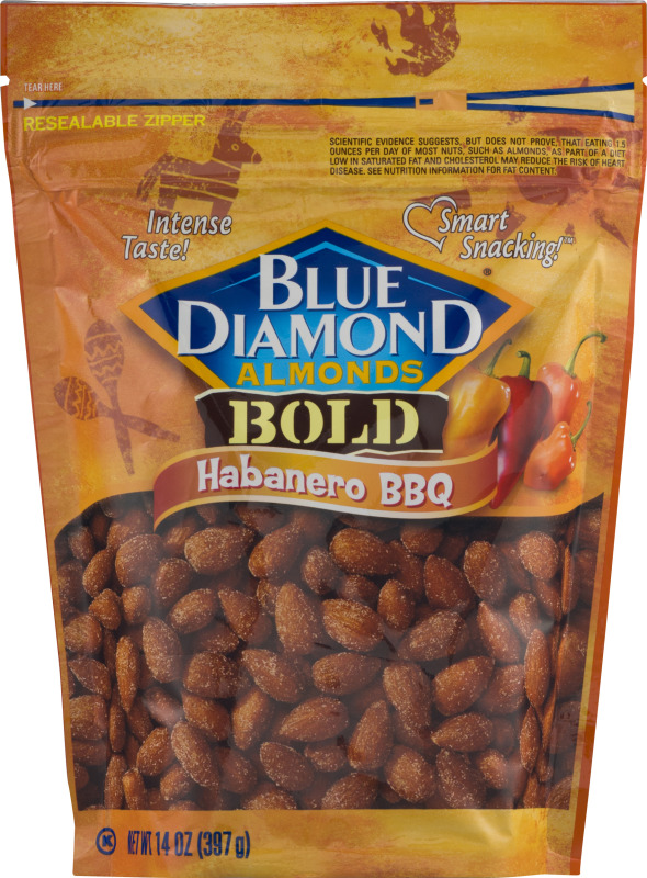 Blue Diamond Almonds Bold Habanero BBQ Blue Diamond(41570110676 ...