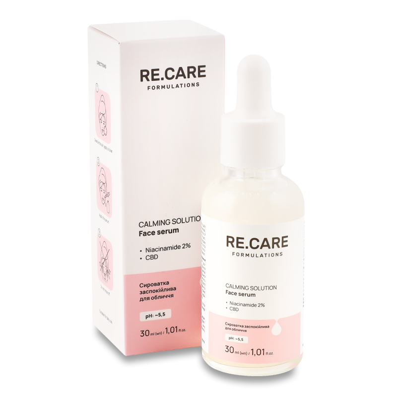 Сироватка д/обличчя Calming Solution 30мл RE.CARE