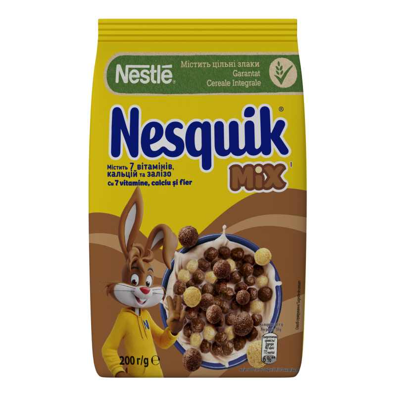 Сніданок сухий з вітамінами та мінеральними речовинами Mix Nesquik м/у
