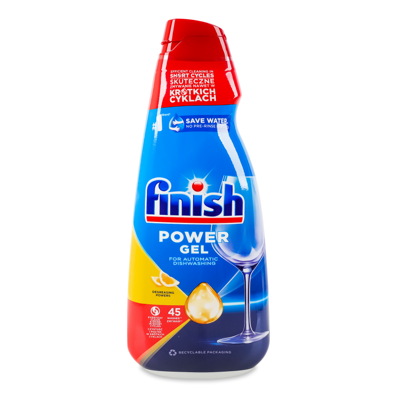 Гель д/миття посуду в посудомийних машинах Лимон 900мл Finish