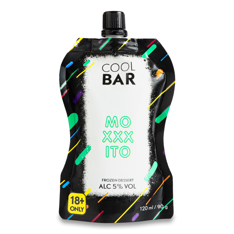 Десерт Moxxxito з горілкою заморожений 5% 90г пауч Cool Bar