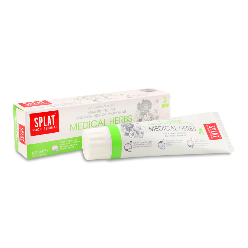 Паста зубна Лікувальні трави 100мл Сплат