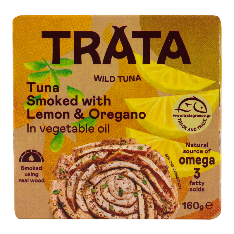 Тунець копчений з лимоном та орегано Trata к/у