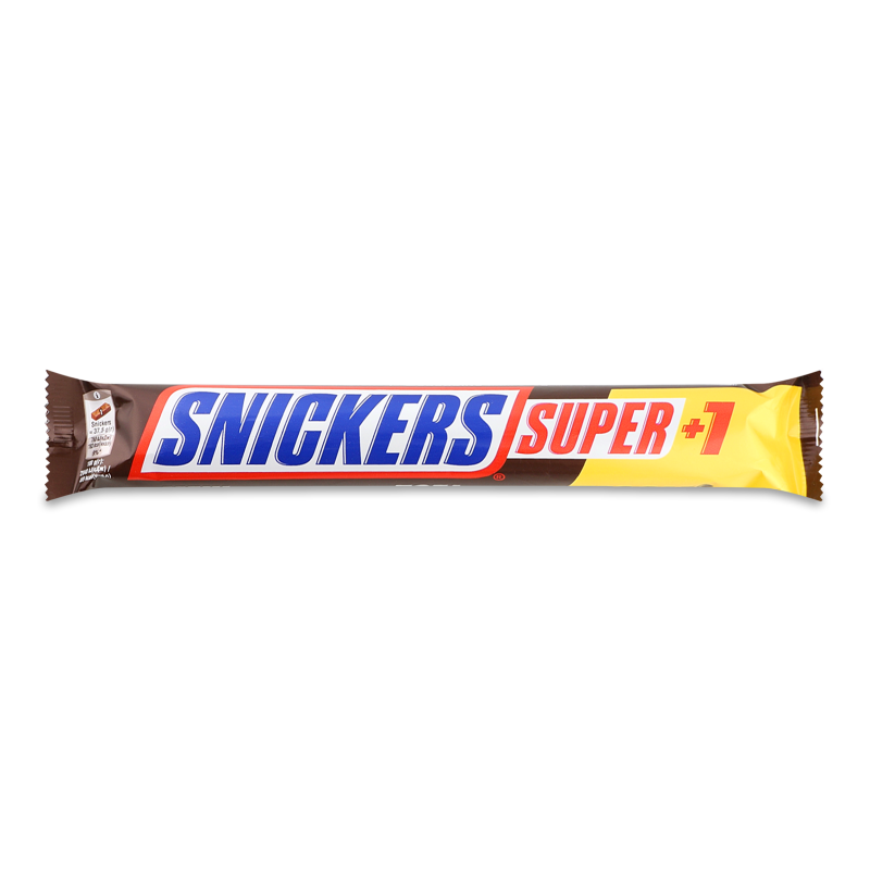 Батончик шоколадний Super 3*37,5г Snickers