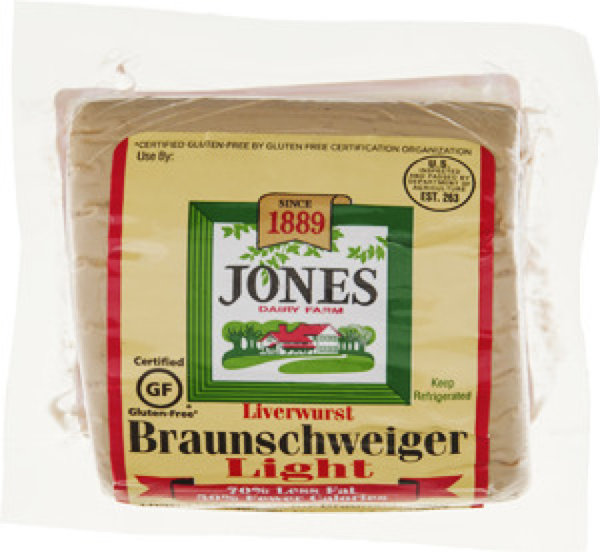 Jones Dairy Farm Braunschweiger Liverwurst Light Jones Dairy Farm
