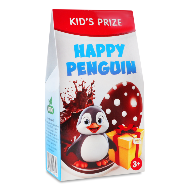 Набір Happy Penguin Цукерки 50г+Іграшка Kid’s prize
