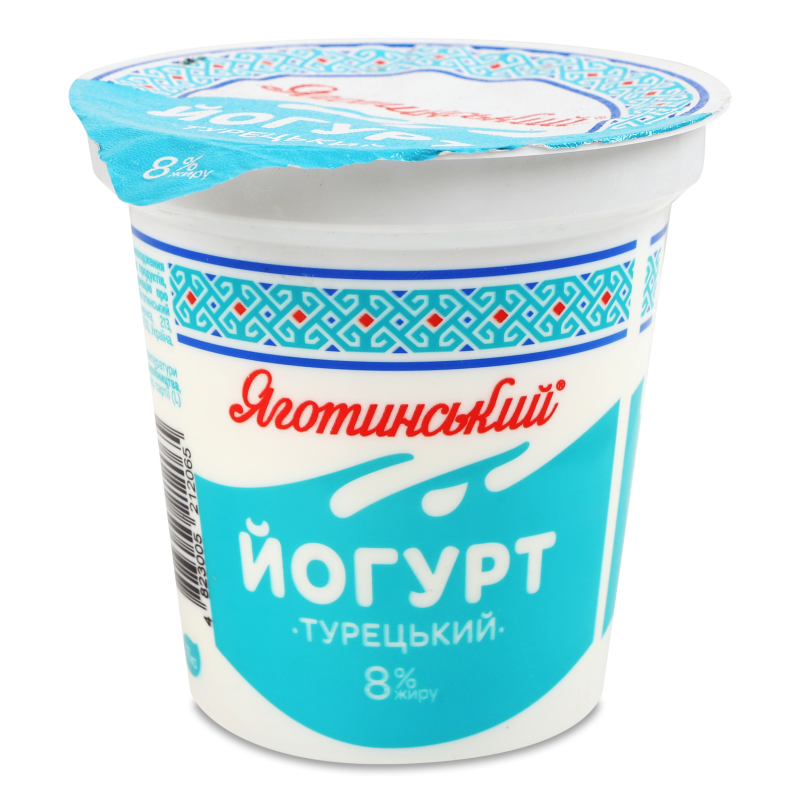Йогурт Турецький 8% 260г стакан Яготинський