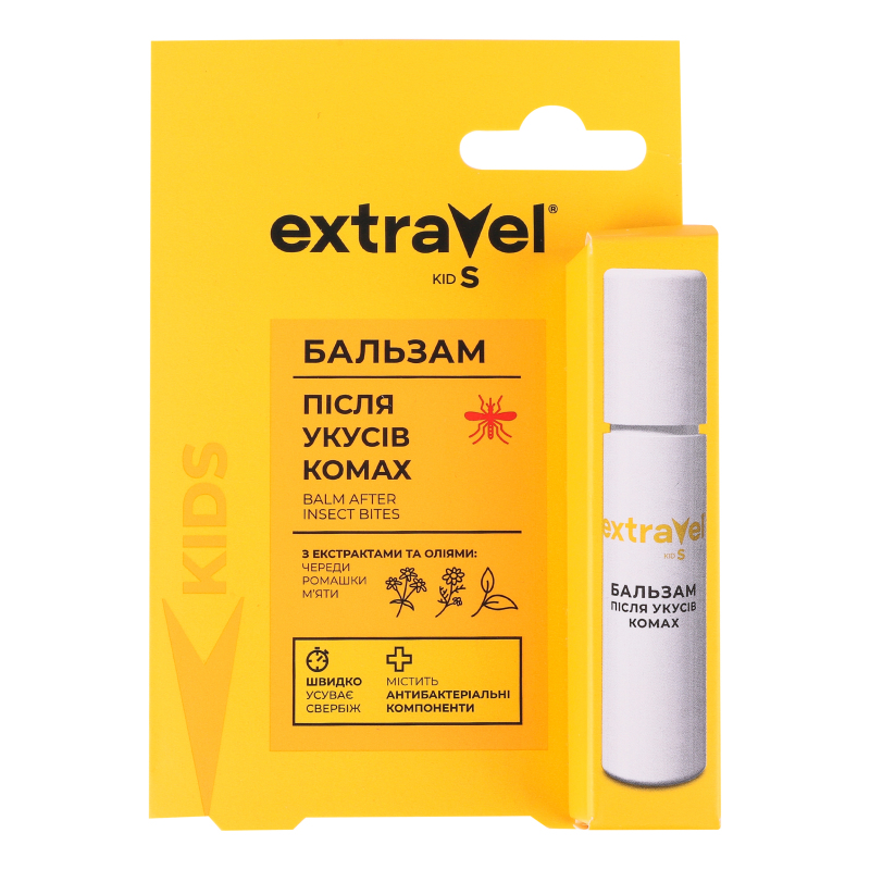 Бальзам после укусов насекомых Kids Extravel 7мл Extravel