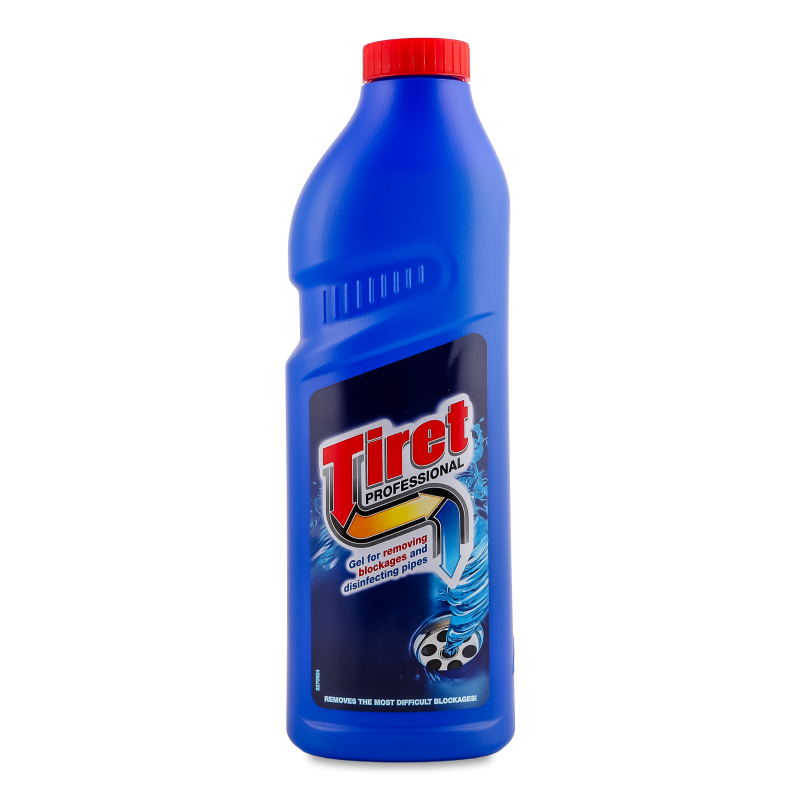 Гель д/чистки водостоку Профешнл 1л Тірет