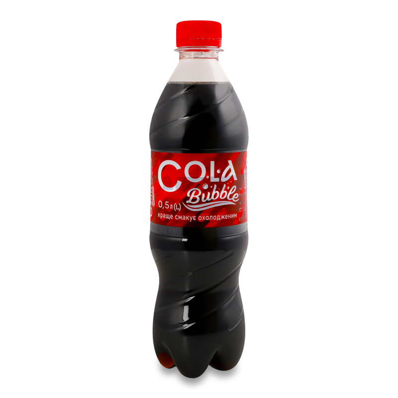 Напій безалкогольний сильногазований 0,5л пет Cola Bubble