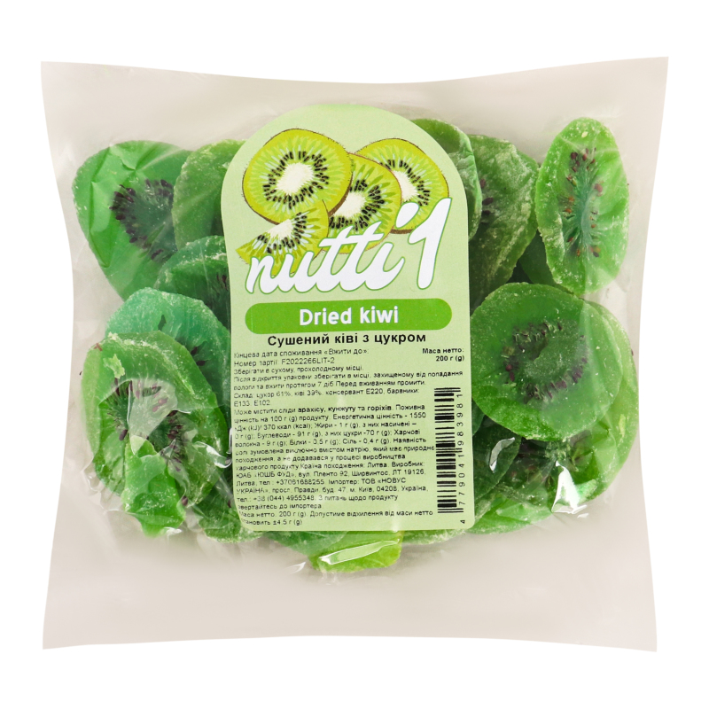 Ківі сушений з цукром Nutti 1 м/у