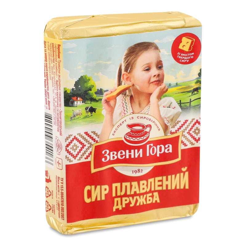 Cир плавлений Дружба 36% 70г Звени Гора