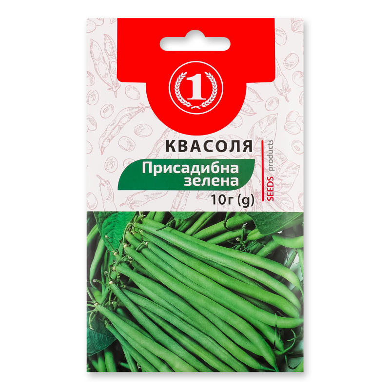 Насіння Квасоля Присадибна зелена 10г ТМ “1”