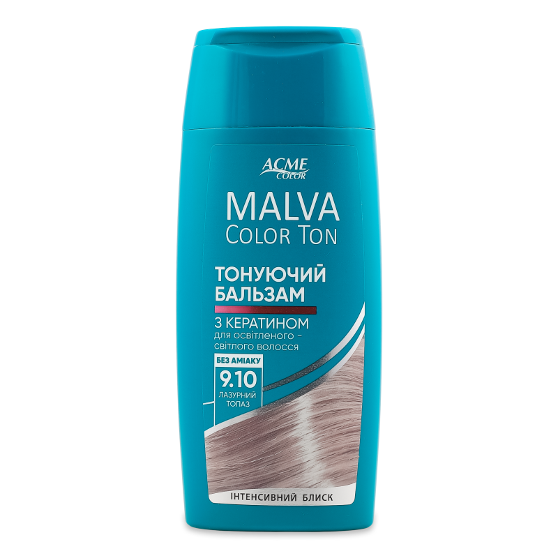 Бальзам тонуючий Color Ton 9.10 лазурний топаз 180мл Malva