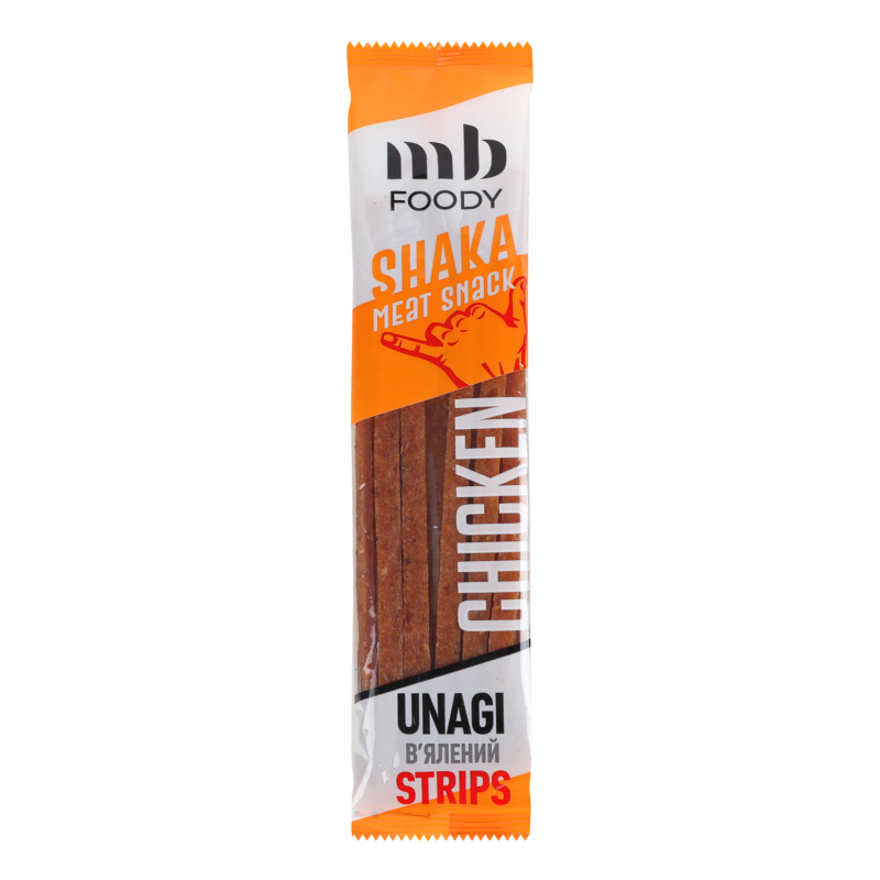 Стріпси курячі в'ялені Unagi Shaka MB Foody м/у