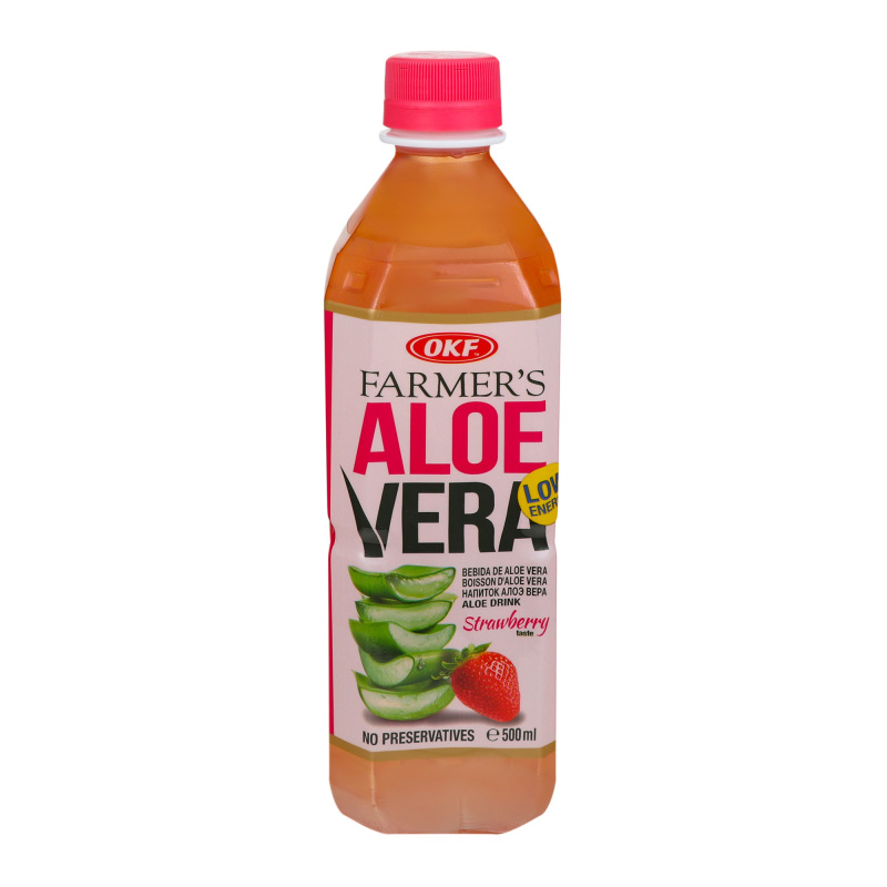 Напій безалкогольний Strawberry Aloe Vera Farmer's OKF п/пл