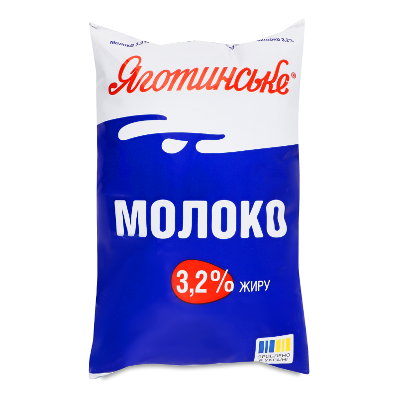 Молоко 3,2% 900г п/е Яготинське