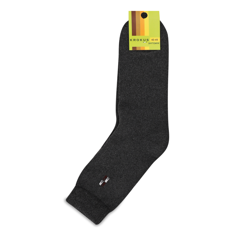 Шкарпетки чоловічі Класичні махрові високі р.42-45 Krokus