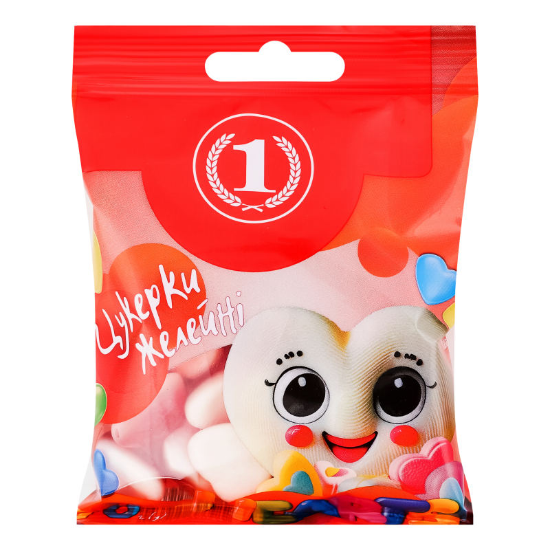 Цукерки желейні Hearts ТМ "1" м/у