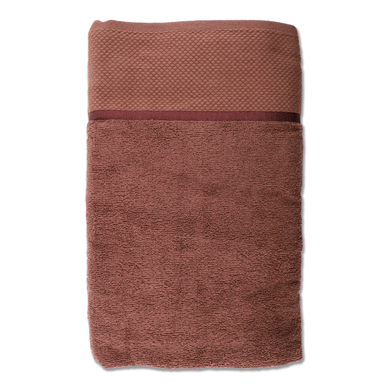 Рушник коричневий махровий 100*150см 360г/м2 Aisha