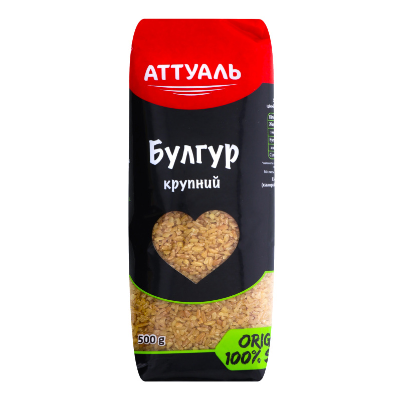 Крупа пшенична Булгур крупний Аттуаль м/у 500г Аттуаль(4820179684032 ...