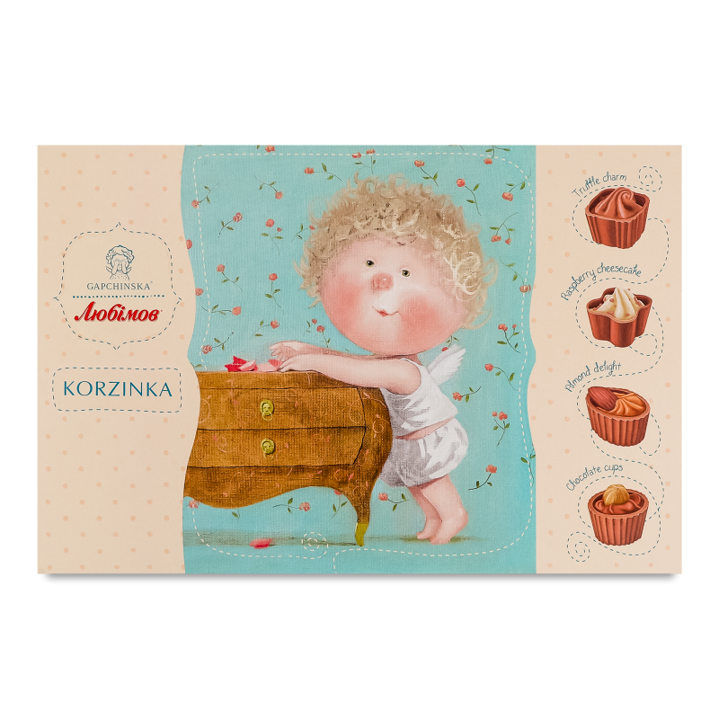 Цукерки Корзинка асорті 220г Любимов